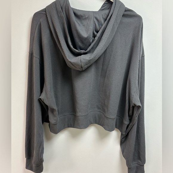 Garage NWT Ribbed Cropped Hoodie - Picture 2 of 3